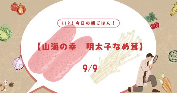 【山海の幸明太子なめ茸】お取り寄せできる？その他のおすすめは？ZIP今日の朝ごはん！